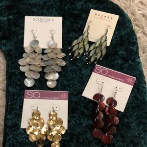 Beautiful Sonoma dangle earrings bundle